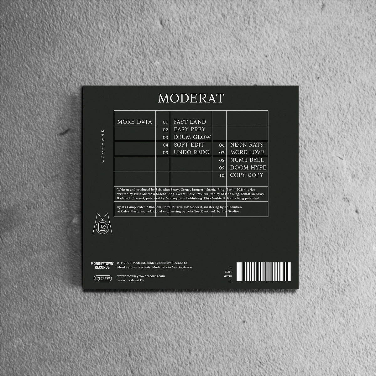 MODERAT - MORE D4TA CD